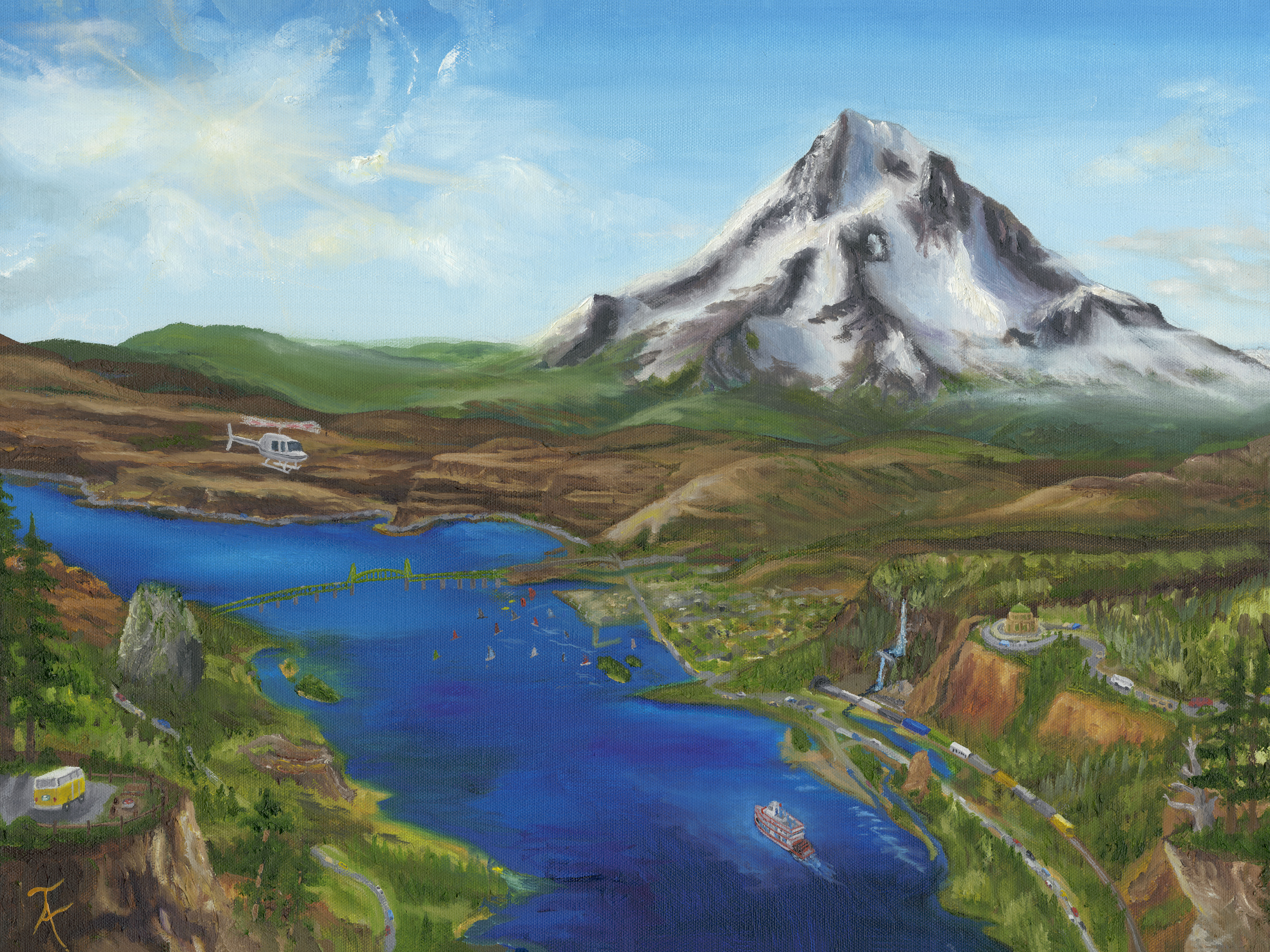 Taylor Allen Mt HoodTravel Painting 24 X 18 MF FINAL300res